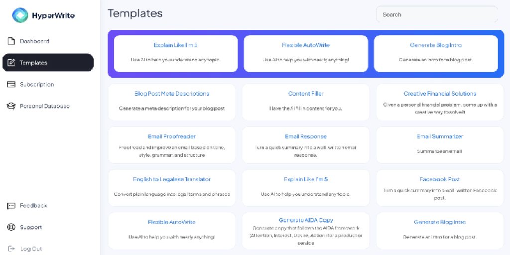 Hyperwrite Templates